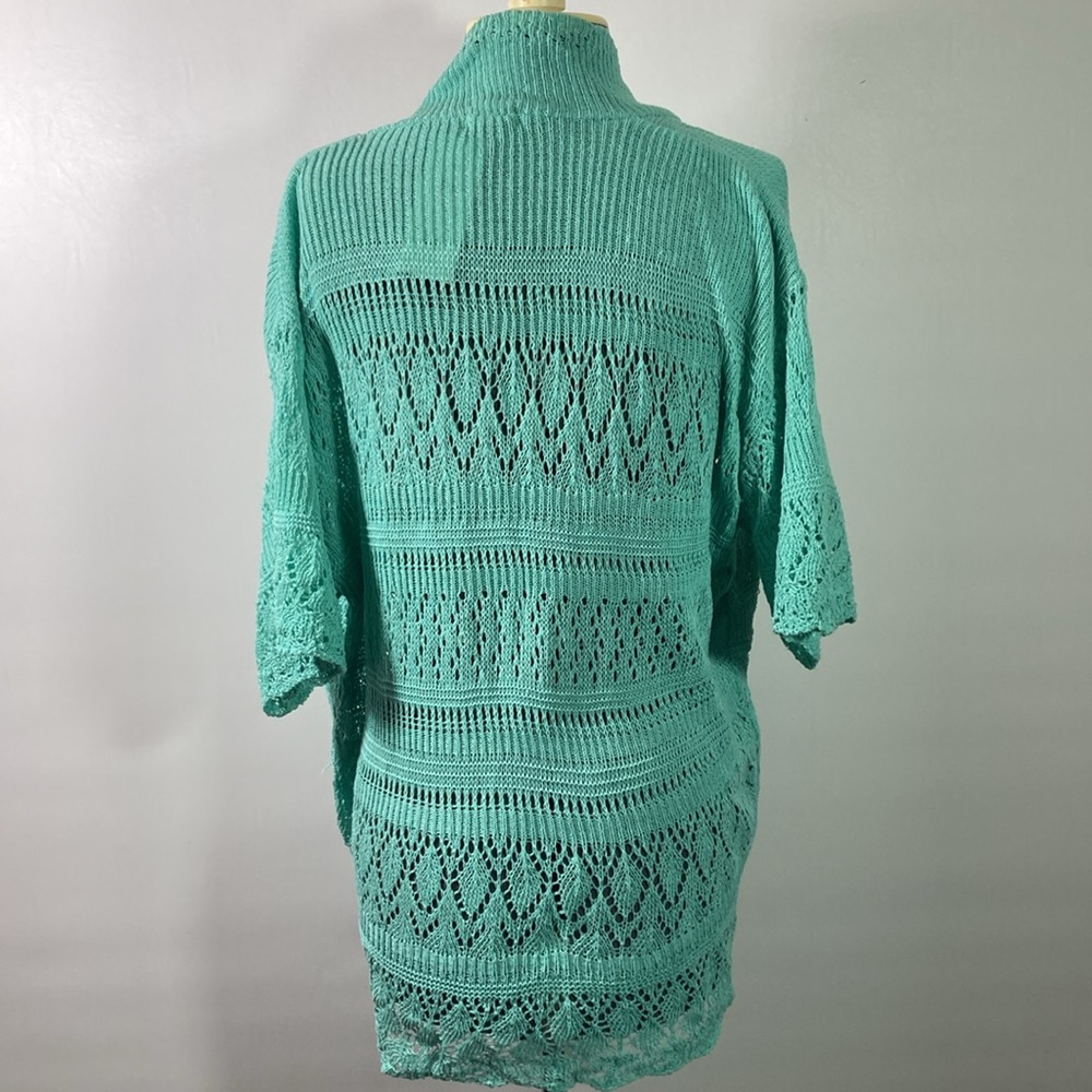 Bina Sweater Women Size 28-30 Open Front Crochet Cardigan Sweater New With Tag - Picture 4 of 8